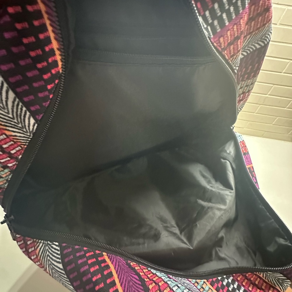 Roxy Multicolor Patterned Fabric Backpack & Flip … - image 6